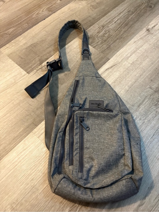 Vera Bradley Handbags - Vera Bradley Heather Gray Sling Backpack - Single Strap Crossbody